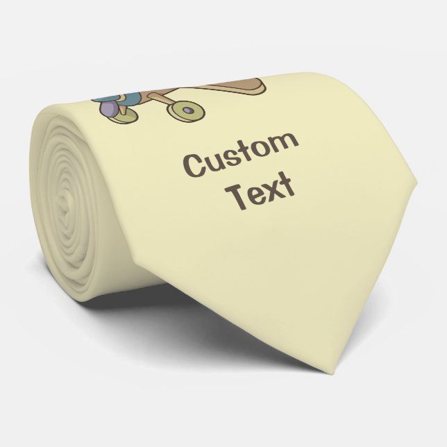 Corbata Avión de juguete (Enrollado)