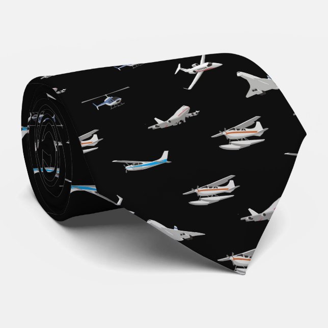 Corbata Aviones de los aviones (Enrollado)