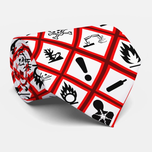 Corbata Avisos de peligro de Osha (Enrollado)