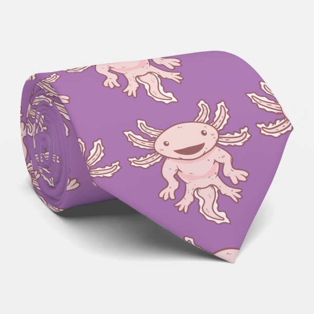 Corbata Axiolotl rosado lindo Thunder_Cove (Enrollado)