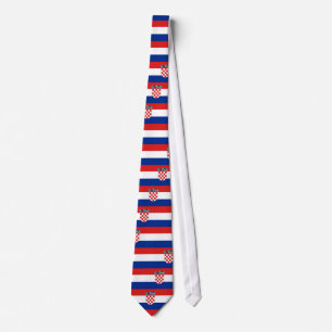 Corbata Azar con la bandera de Croacia