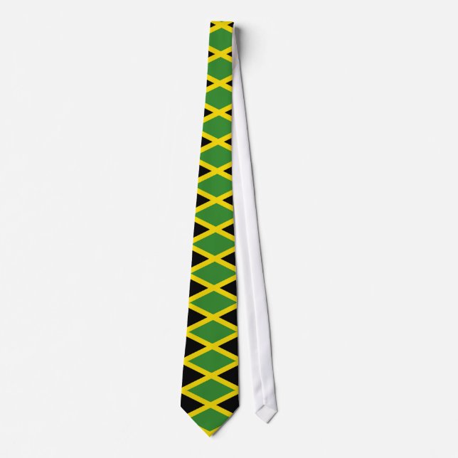 Corbata Azar con la bandera de Jamaica (Anverso)