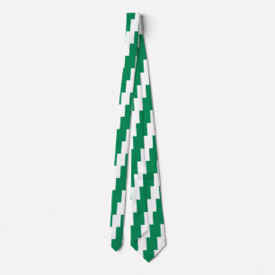 Corbata Azar con la bandera de Nigeria