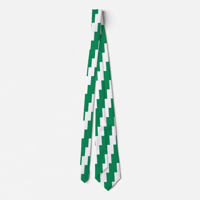 Corbata Azar con la bandera de Nigeria (Reverso)