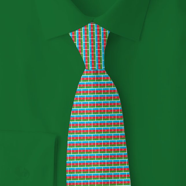 Corbata Azerbaijan Flag Brick Pattern (Subido por el creador)