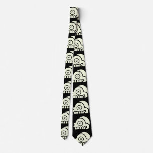 Corbata Aztec Skull Tie