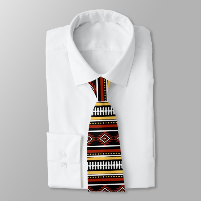 Corbata Aztec Tribal Pattern (Atado)