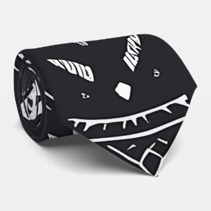 Corbata Azteca Black Cuello Blanco