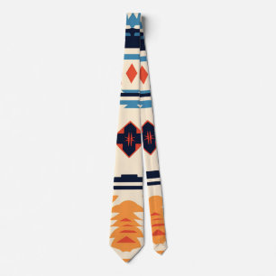 Corbata Azteca Geométrico Tribal del Suroeste Boho
