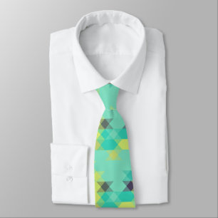 Corbata azul amarillo turquesa amarillo y aqua