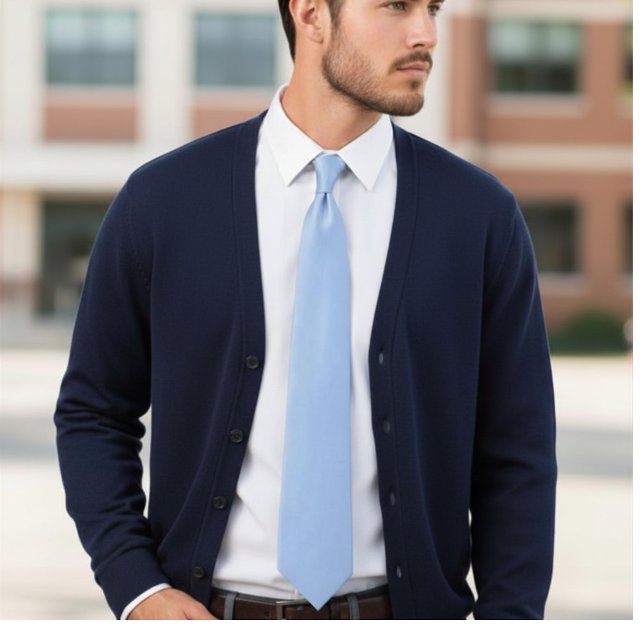 Corbata azul bebé color sólido (Subido por el creador)