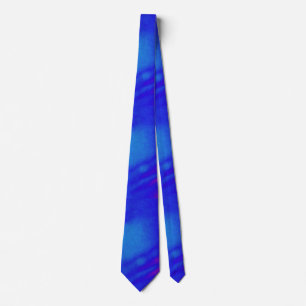 Corbata azul brillante del teñido anudado