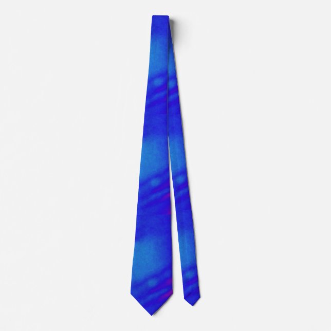 Corbata azul brillante del teñido anudado (Anverso)