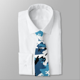 Corbata Azul Camo del invierno