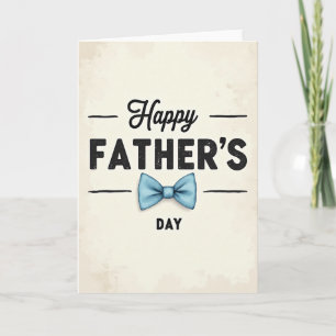 Corbata Azul Celeste Padre Tarjeta