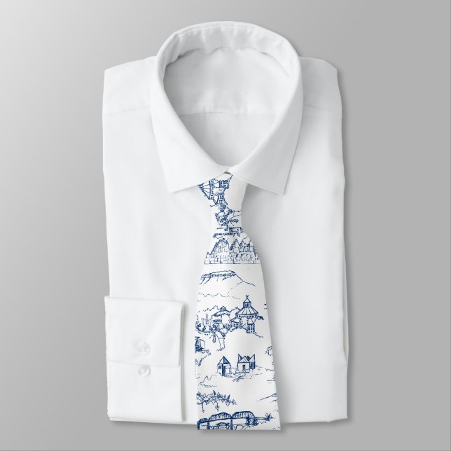 Corbata Azul de Chattanooga Toile (Atado)
