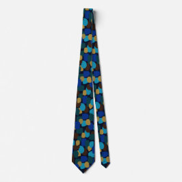 Corbata azul de cuello de bola moderna