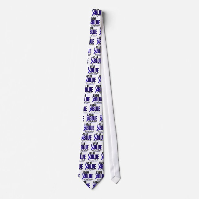 Corbata Azul del desgaste del cáncer de colon I para mis (Anverso)