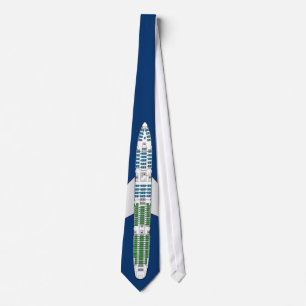 Corbata Azul del lazo de 747 Seatplan