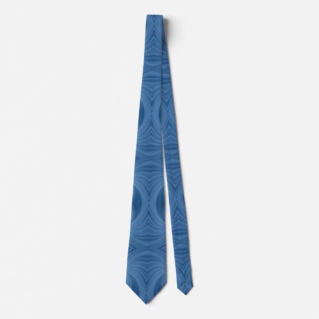 corbata azul en espiral (Anverso)