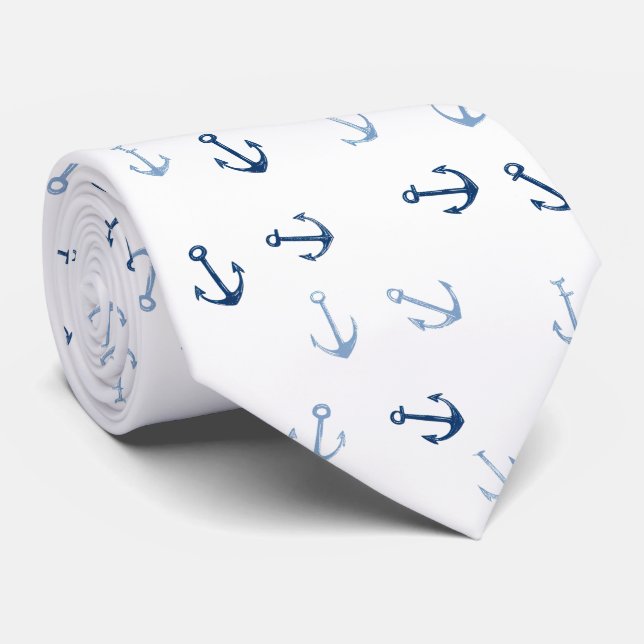 Corbata Azul francés (Enrollado)