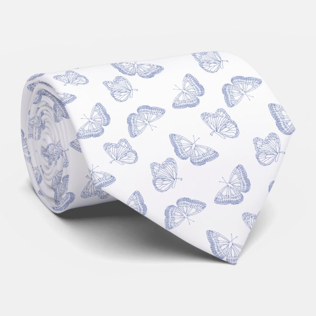 Corbata Azul francés (Enrollado)