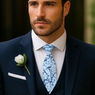 Corbata Azul francés