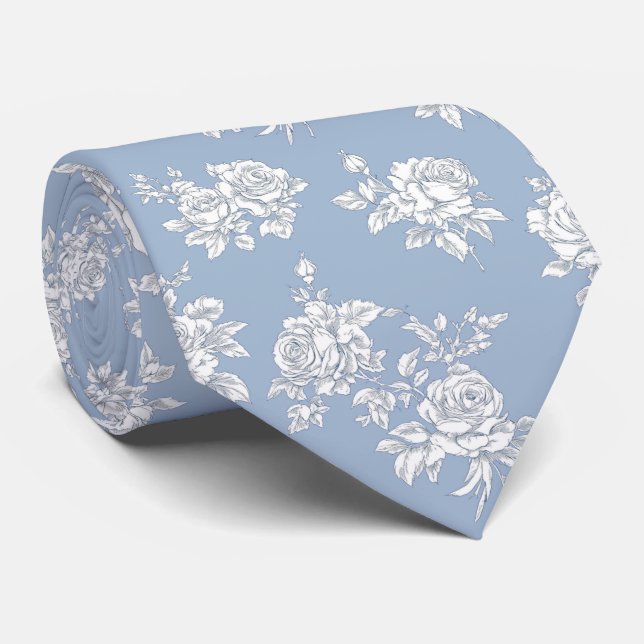 Corbata Azul francés (Enrollado)