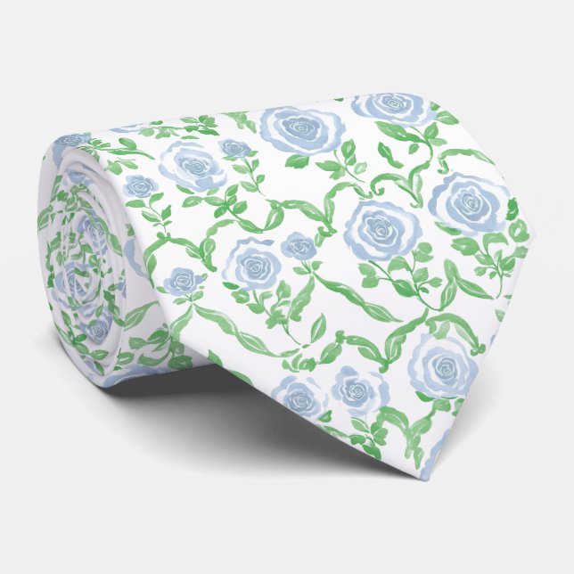 Corbata Azul francés (Enrollado)