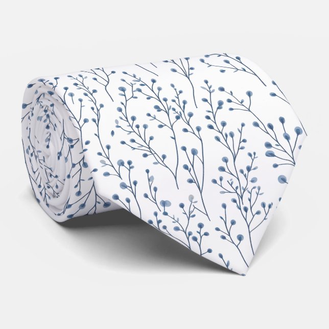 Corbata Azul francés (Enrollado)