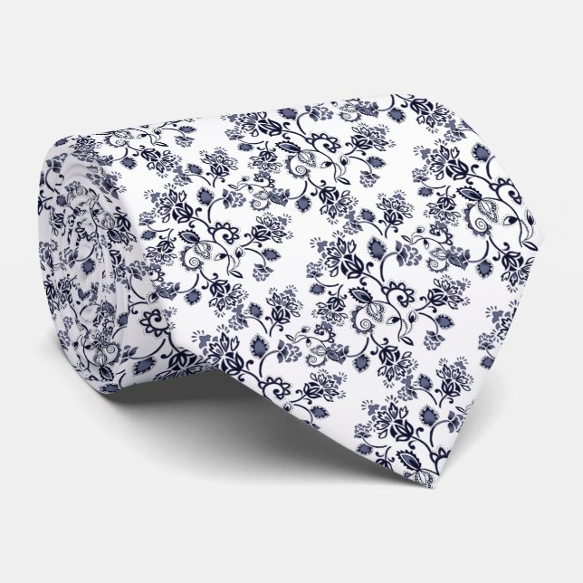 Corbata azul gris (Enrollado)