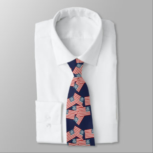 Corbata Azul Marino Patriótico