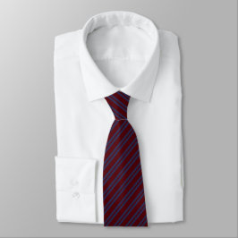 Corbata  Azul marino y rayas de burgundy para padrinos de 