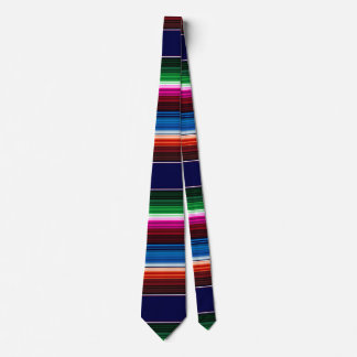 Corbata Azul, Naranja, rosado caliente, sarape verde mexic