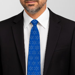 Corbata Azul patrón de Molécula benceno