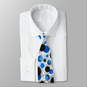 Corbata Azul patrón moderno