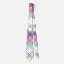 Corbata Azul, Púrpura, Rosa y Blanco