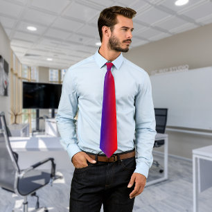 Corbata Azul, Púrpura y Rojo