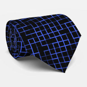 Corbata Azul real - Patrón casual irregular de Guay