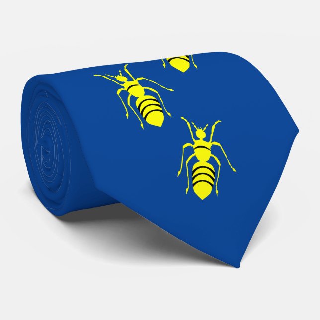 Corbata azul Señor Hornet (Enrollado)