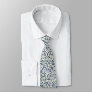Corbata azul "Sunflower" de William Morris