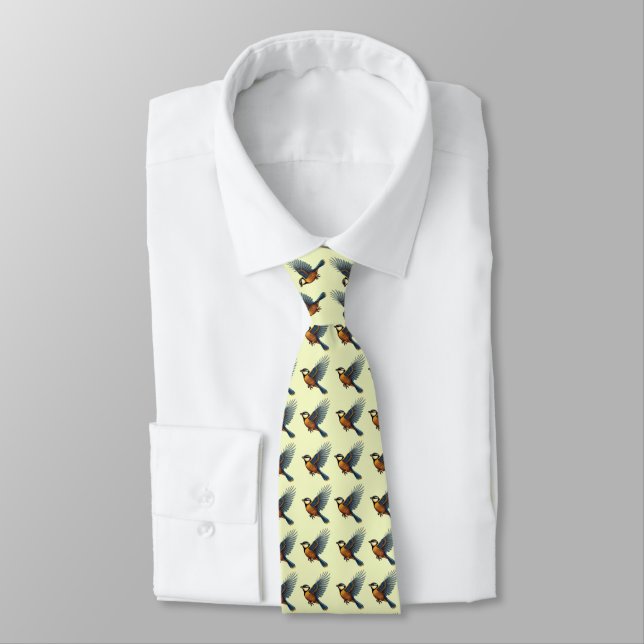 Corbata Azul Tit amarillo (Atado)