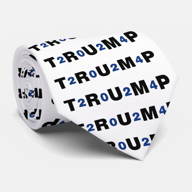 Corbata Azul Trump 2024 (Enrollado)