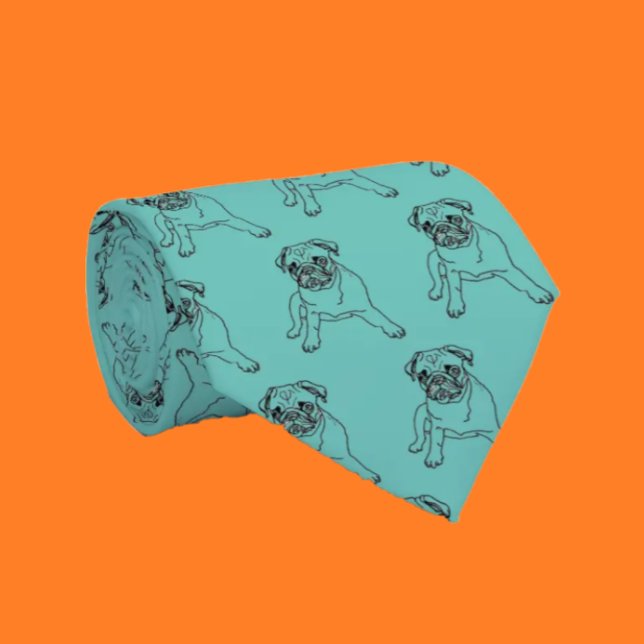 Corbata azul turquesa moderna clásica para perro p (Subido por el creador)
