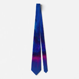 Corbata Azul y Púrpura Abstracto
