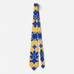 Corbata Azulejo de Motivo de Baldosa Azul del Caribe