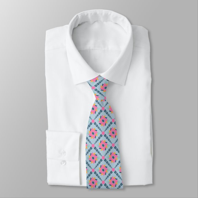 Corbata Azulejo decorativo colorido (Atado)