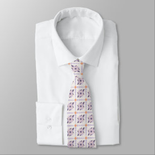 Corbata Azulejo decorativo colorido púrpura pastel