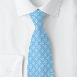 Corbata Baby Blue Diamond Starburst