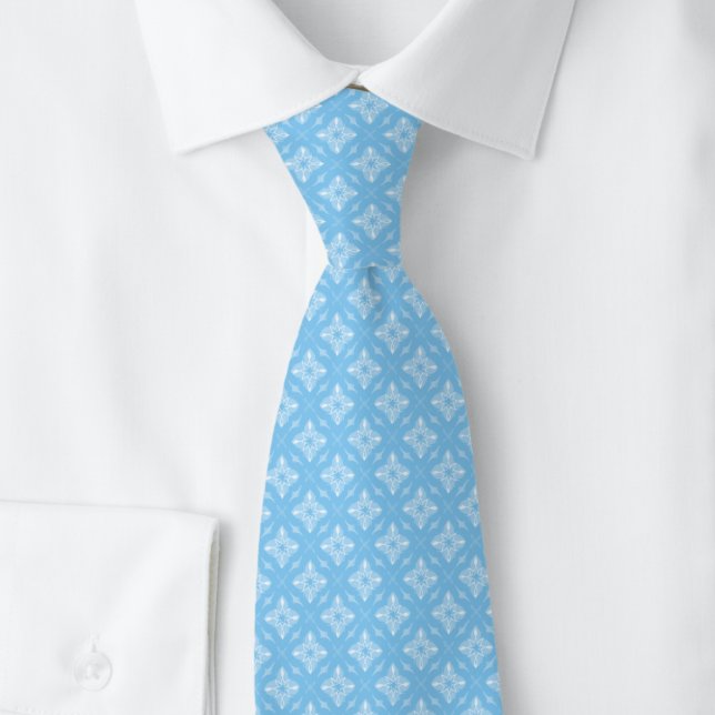 Corbata Baby Blue Diamond Starburst (Subido por el creador)
